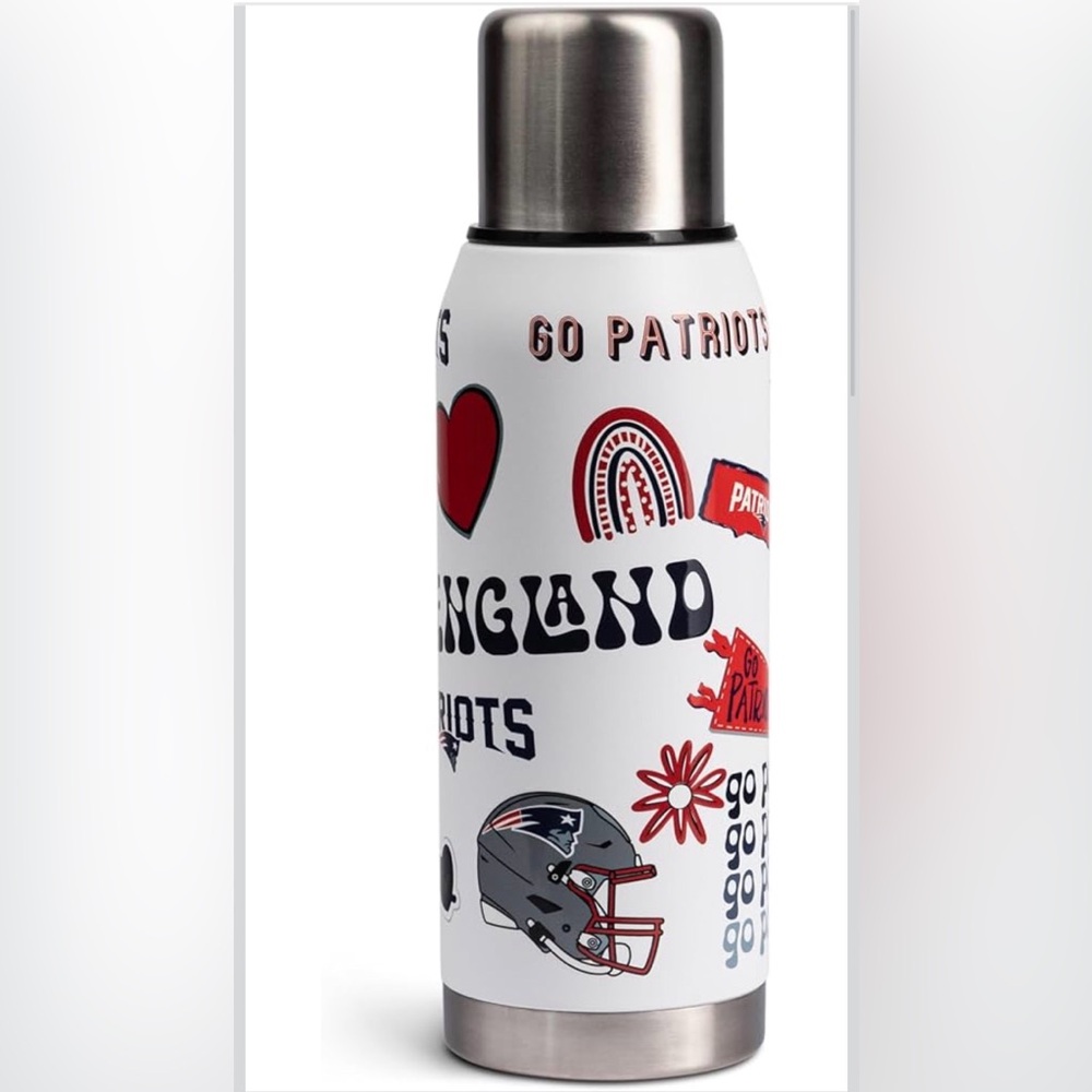 NEW ENGLAND PATRIOTS NFL 34oz TEAM SPIRIT INSULATED BOTTLE by MEMORY COMPANY NEW